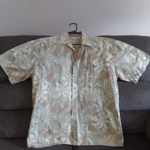 Mens floral print short sleeve shirt